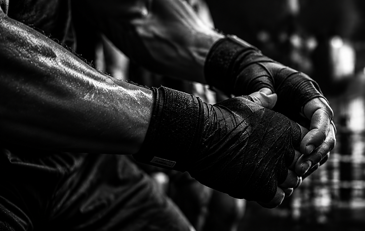 Mãos de Boxeador no Ginásio